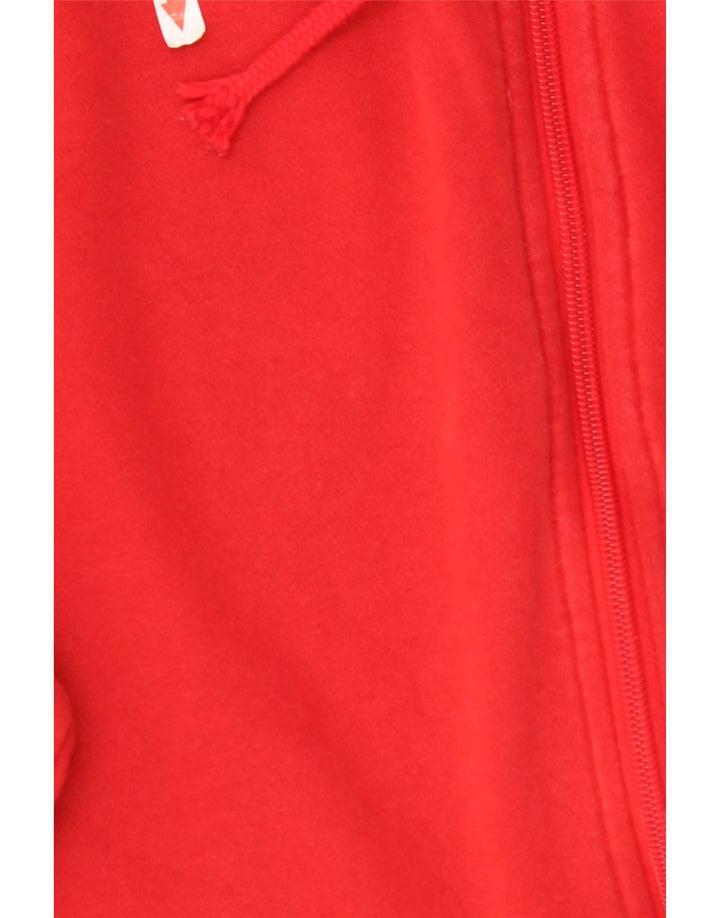 Adidas masculino zip moletom com capuz grande algodão vermelho