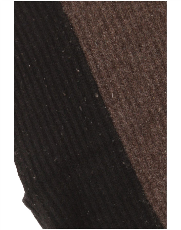 Jigsaw Poncho Jumper feminino tamanho único cinza colorblock lã