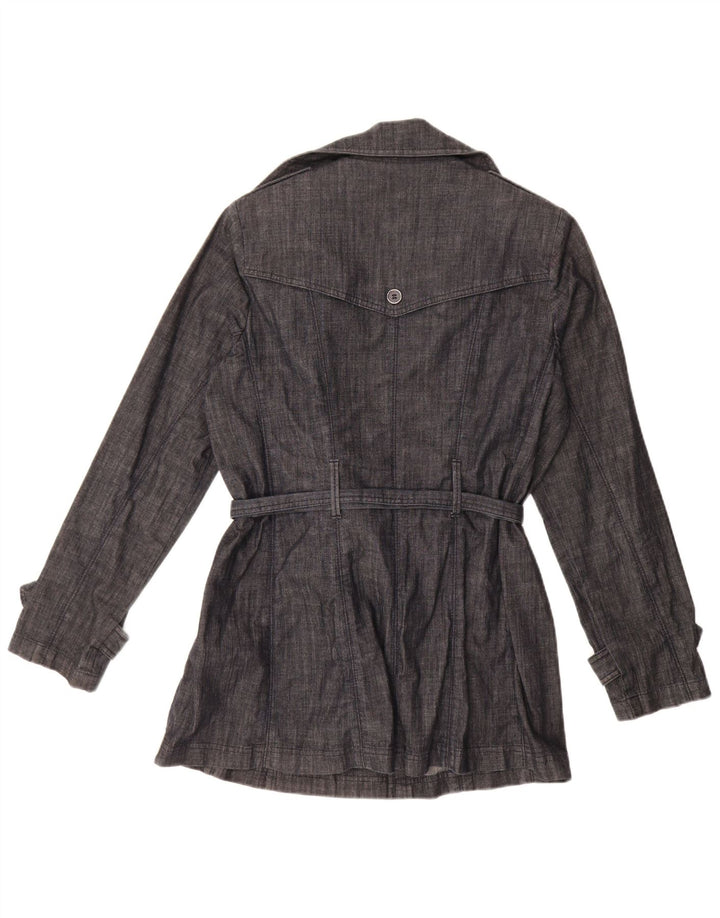 Casaco impermeável Marks & Spencer feminino Autograph Reino Unido 12 médio azul marinho