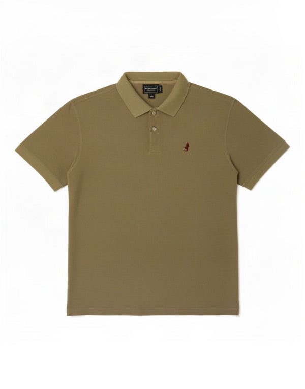 Camisa polo masculina Marlboro Classics XL algodão cáqui