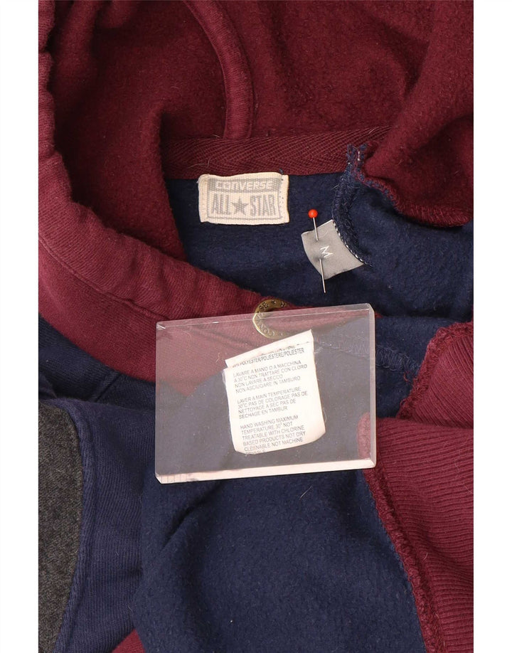 Converse Mens Graphic Hoodie Jumper Médio Multicolorido Colorblock Algodão