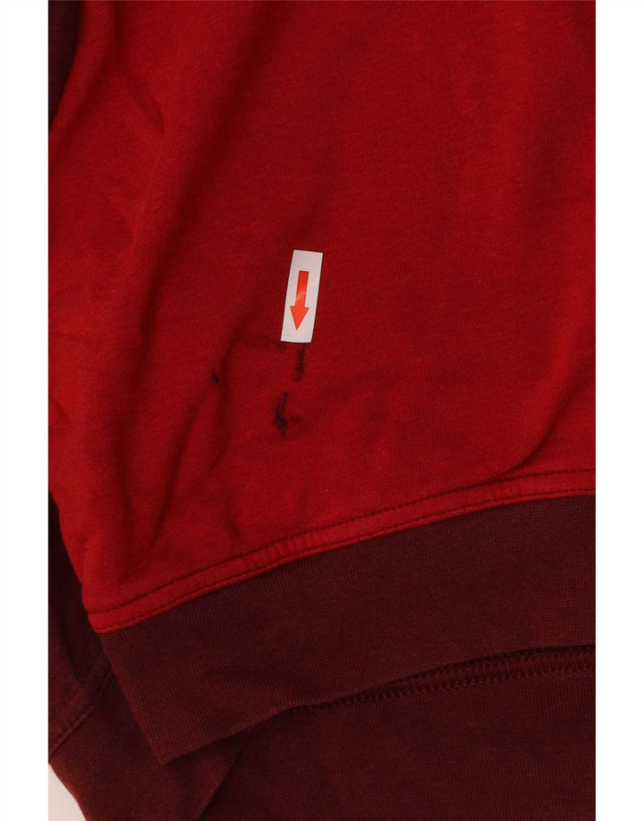 Moletom gráfico feminino Nike Jumper UK 14 médio vermelho colorblock algodão