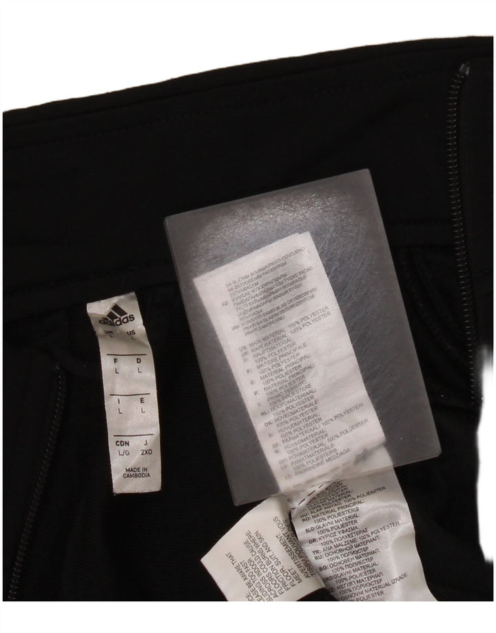 Adidas Mens Treino Top Jaqueta Grande Poliéster Preto