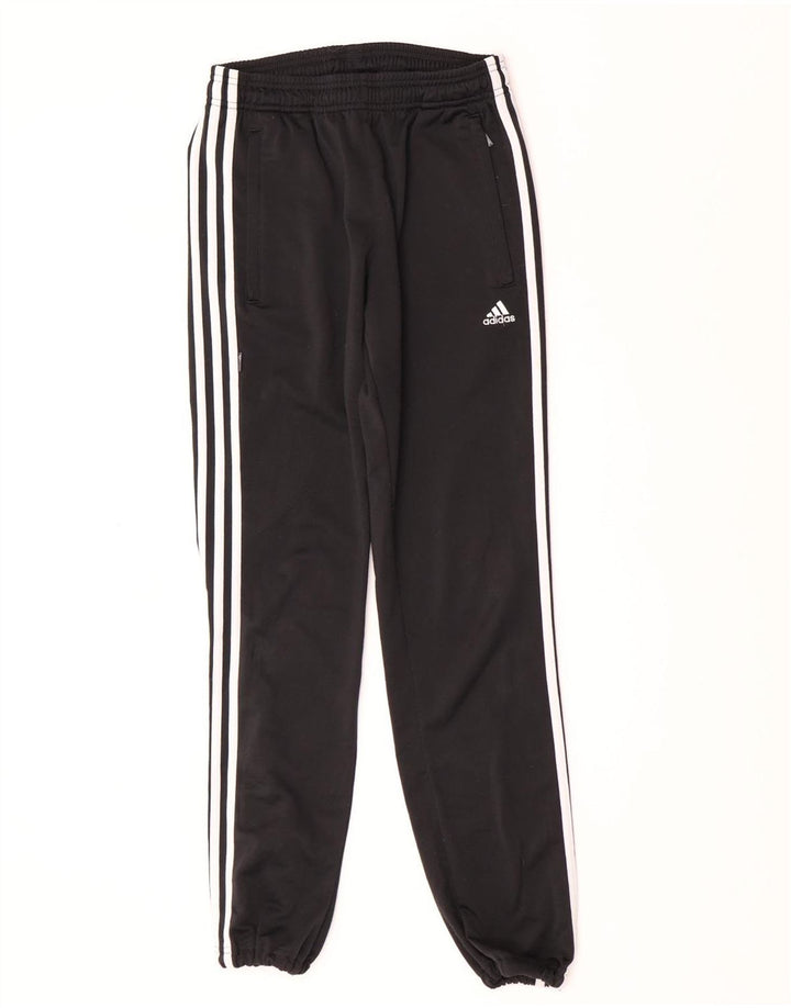 Adidas meninos calças de treino joggers 15-16 anos preto poliéster