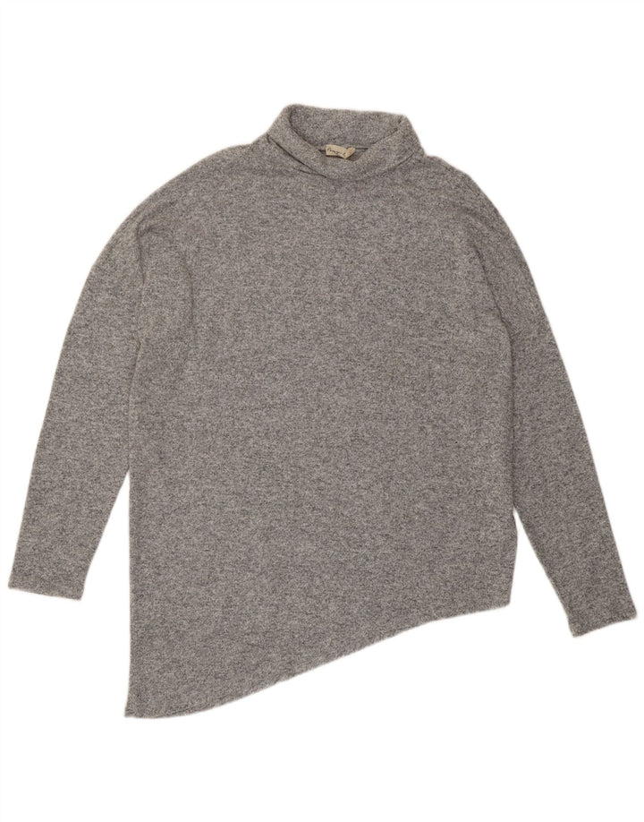 Suéter feminino Phase Eight com gola redonda Reino Unido 18 XL viscose cinza