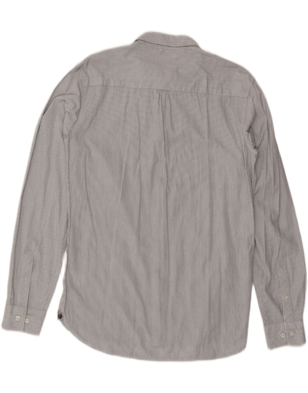 Camisa masculina WRANGLER grande algodão listrado cinza