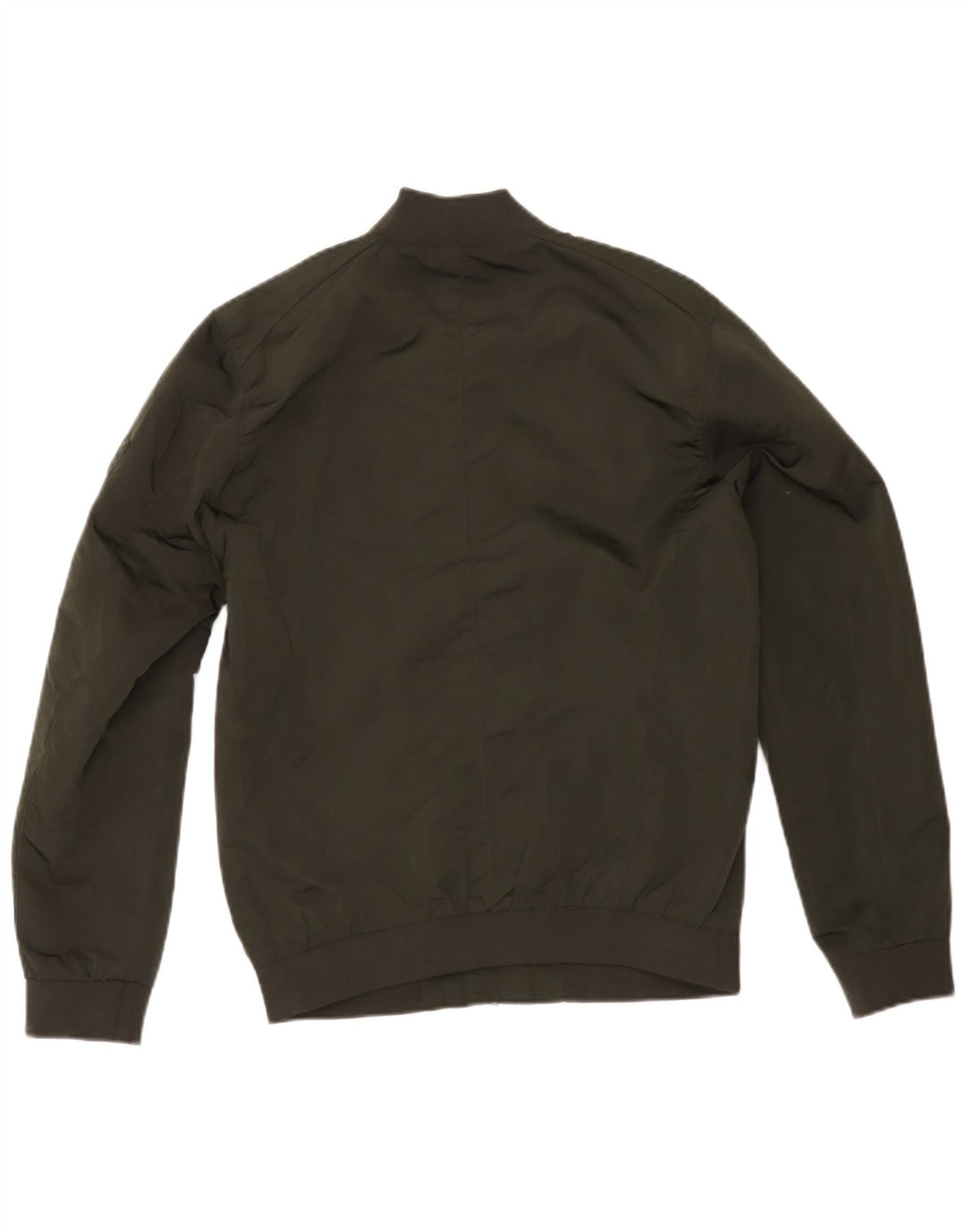Jaqueta bomber masculina Zara UK 38 poliéster cáqui médio
