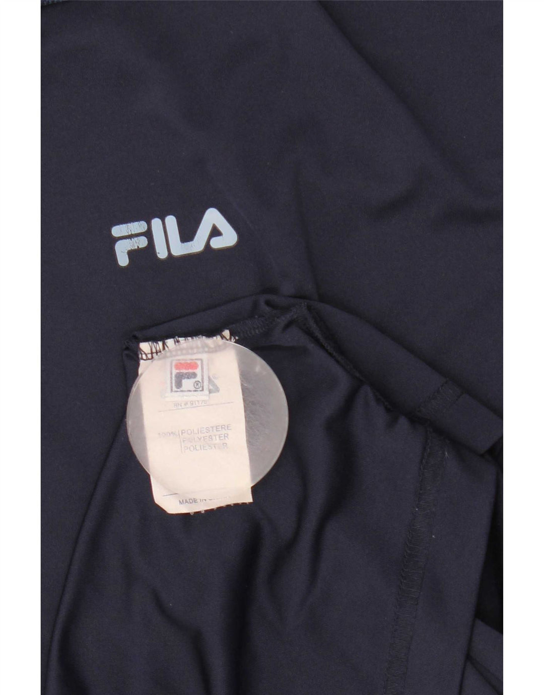 Camisa polo masculina Fila grande bloco colorido azul marinho