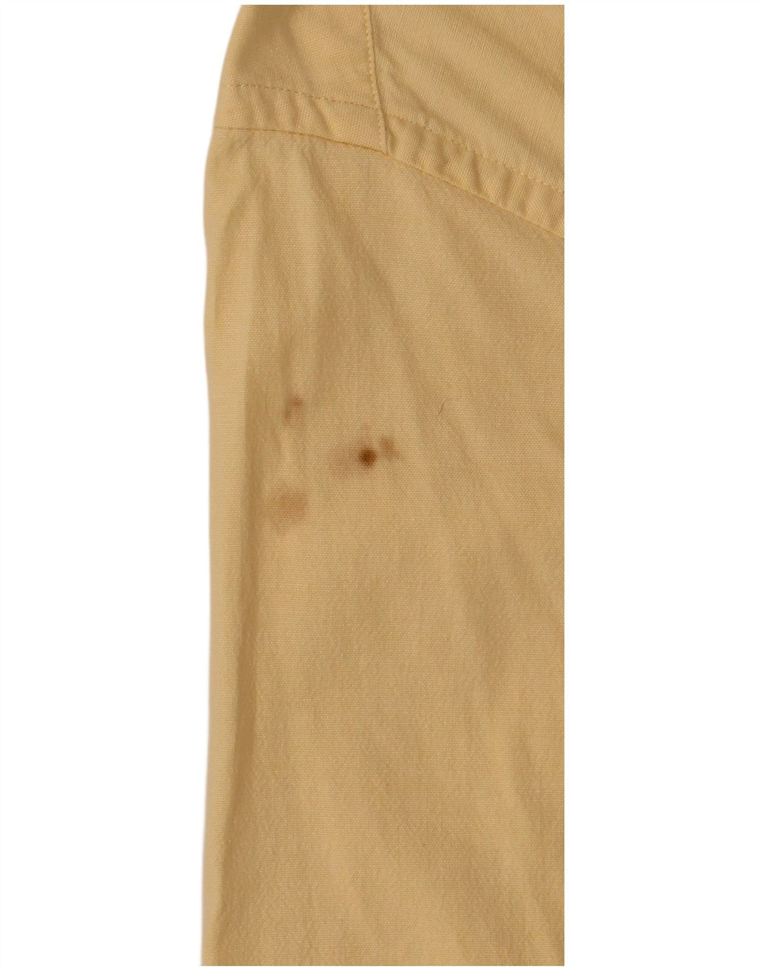 Camisa masculina de manga curta Eddie Bauer algodão amarelo médio