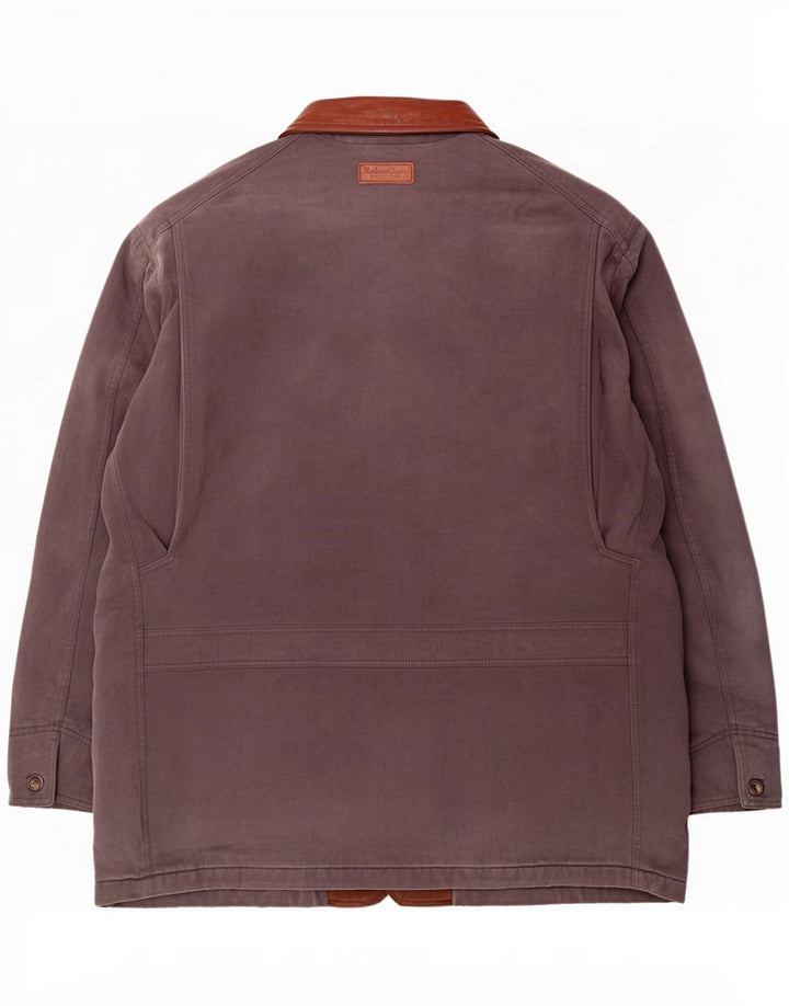 Marlboro Classics Mens Utility Jacket UK 40 Grande Algodão Cinza