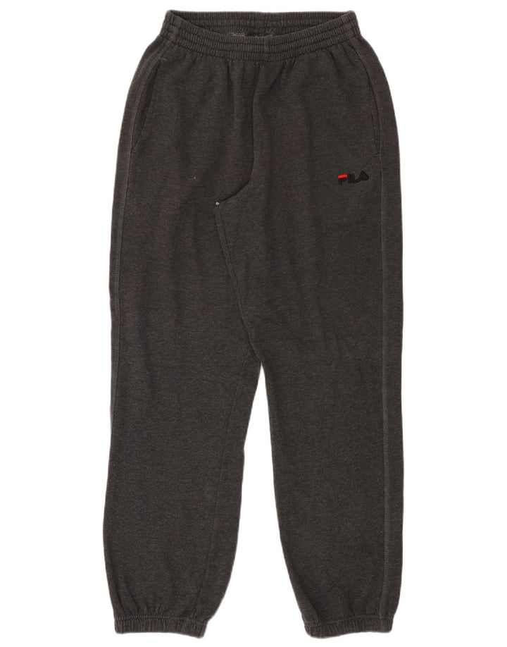Calça de treino masculina Fila joggers pequeno algodão cinza
