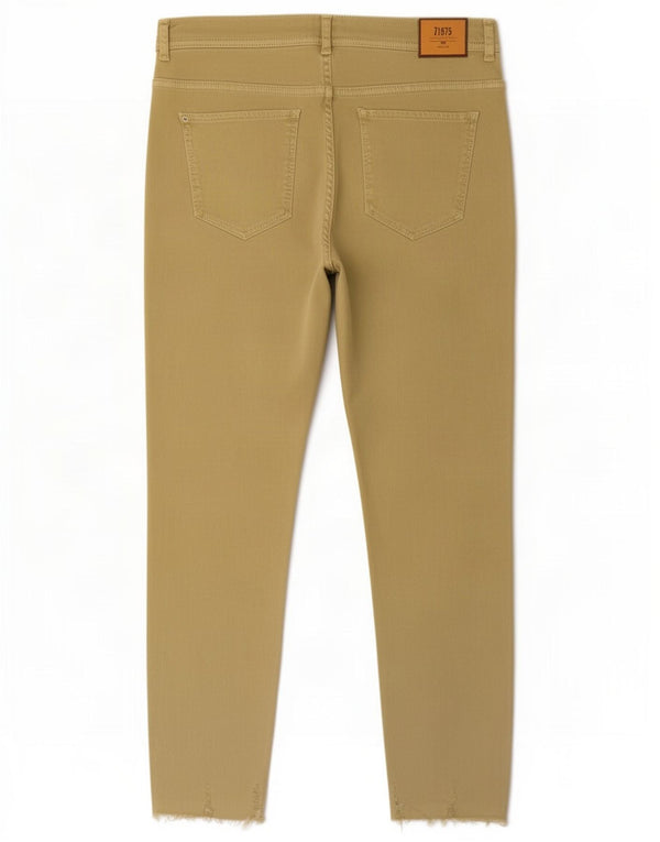 Calça jeans skinny feminina Zara EU 44 XL W34 L26 verde