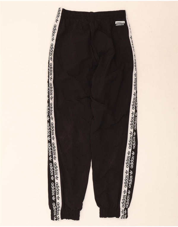 Adidas Mens Graphic Treino Calças Joggers Pequeno Preto Nylon