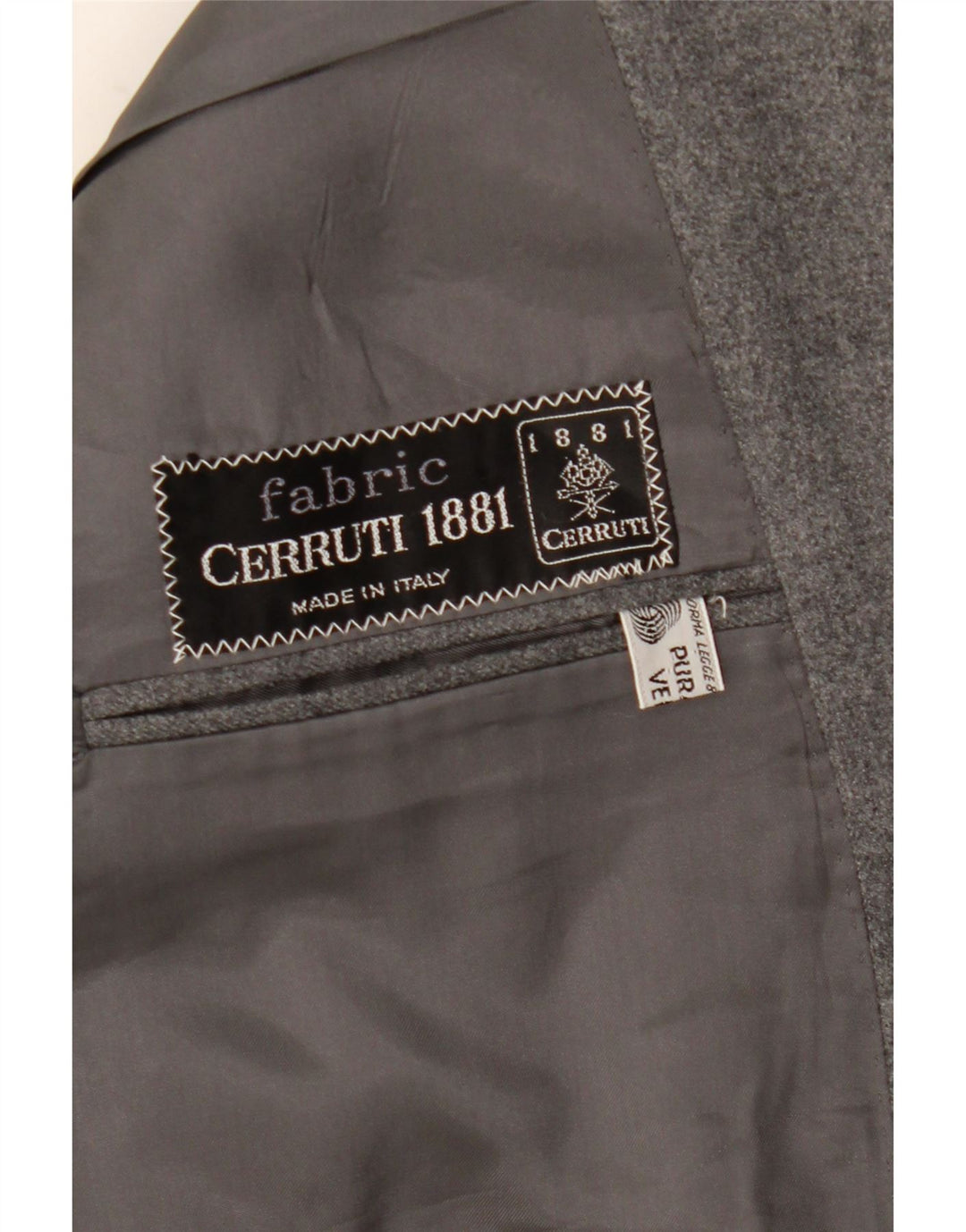 Jaqueta Blazer Masculina Cerruti 1881 com 2 Botões Reino Unido 42 XL Lã Cinza