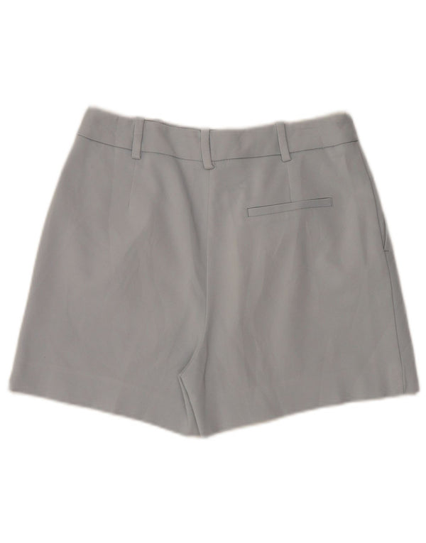 Zara Shorts Chino feminino de cintura alta médio W28 algodão azul