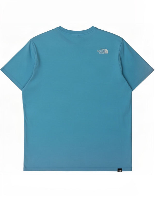 Camiseta gráfica masculina The North Face grande algodão azul