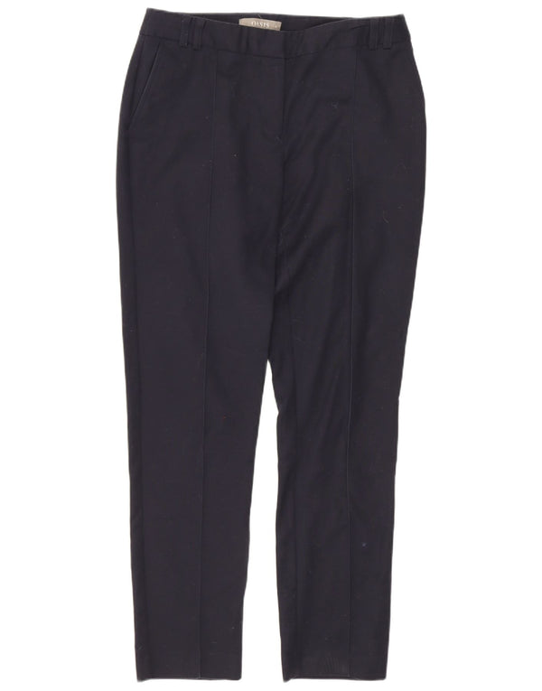 Calça Chino Feminina Oasis Slim UK 8 Pequena W28 L26 Algodão Azul Marinho
