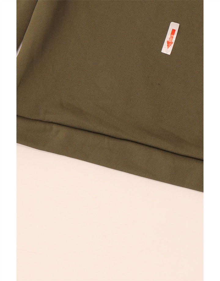 Nike Mens Dri Fit Top Manga Longa XL Cáqui Poliéster