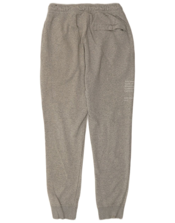 Calça de treino Nike masculina Swoosh Graphic Joggers pequeno algodão cinza