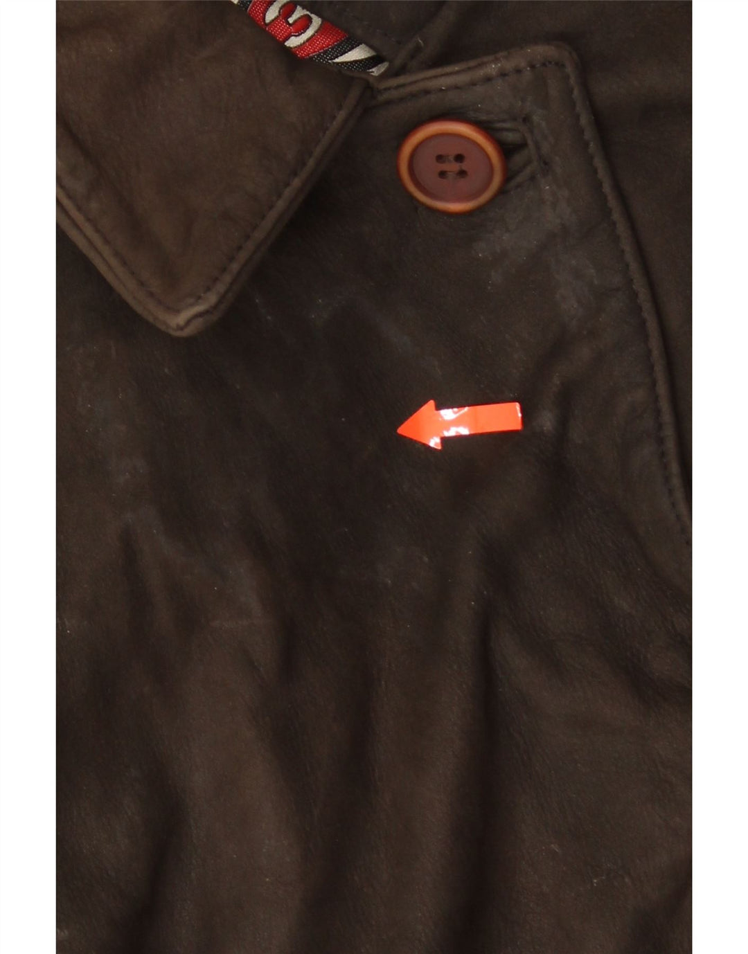 Jaqueta de couro feminina VINTAGE EU 44 XL couro marrom