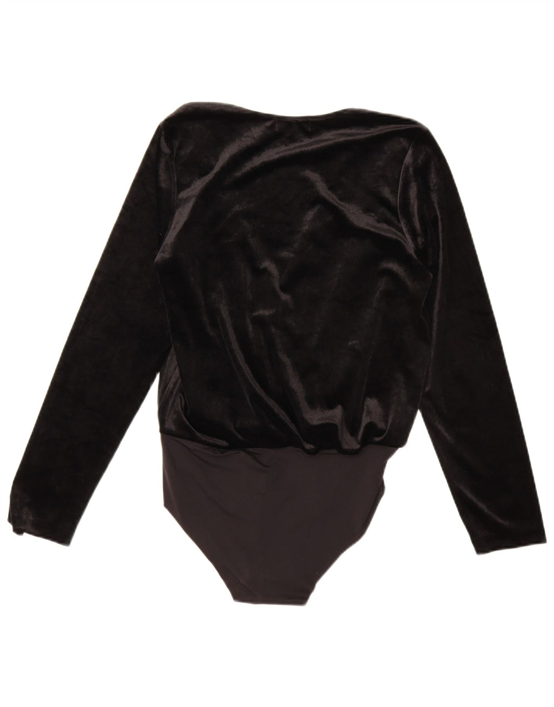 Body feminino de veludo Zara UK 14 médio preto poliamida