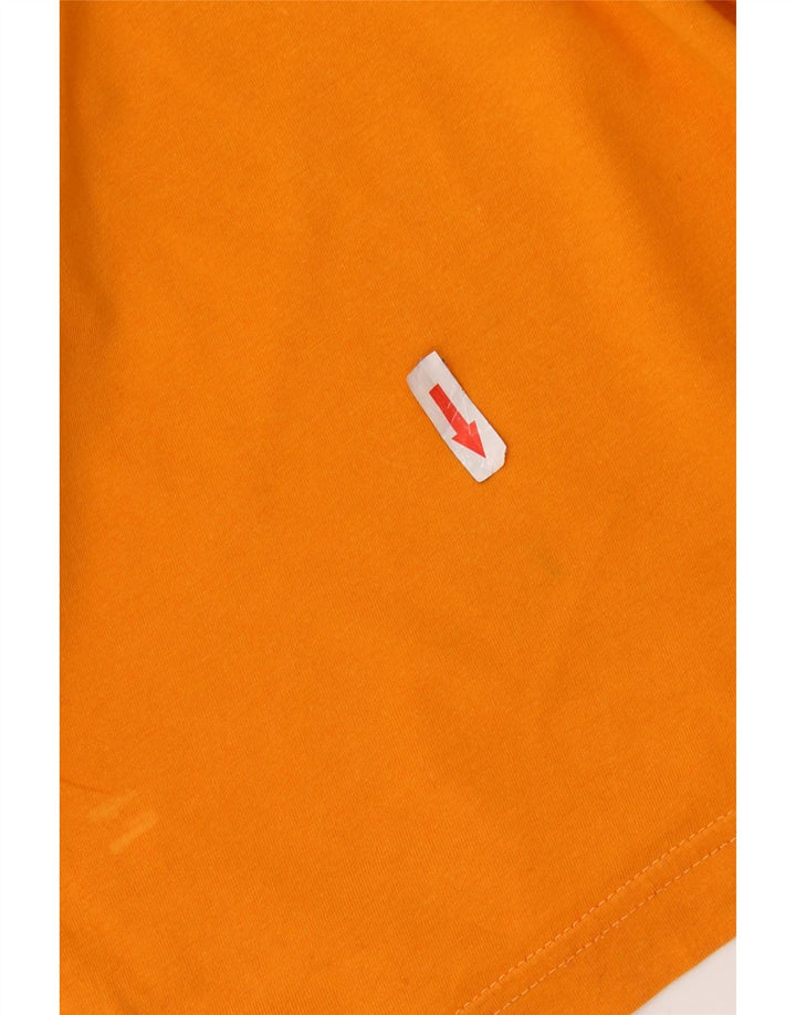 Camiseta masculina gráfica DIADORA Top grande algodão laranja