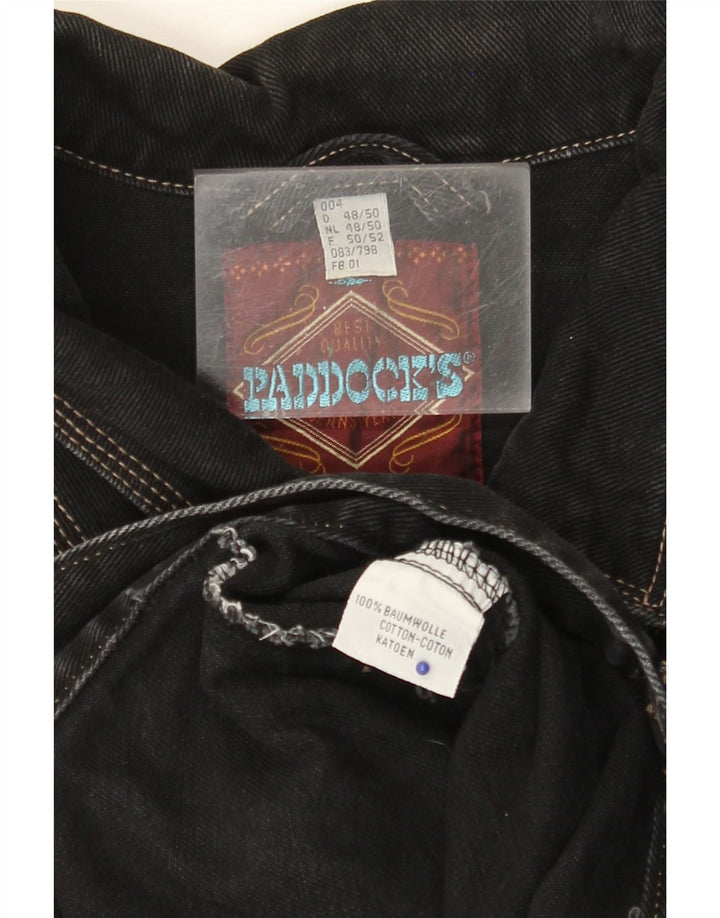 Colete jeans masculino PADDOCK'S EU 48/50 XL algodão preto