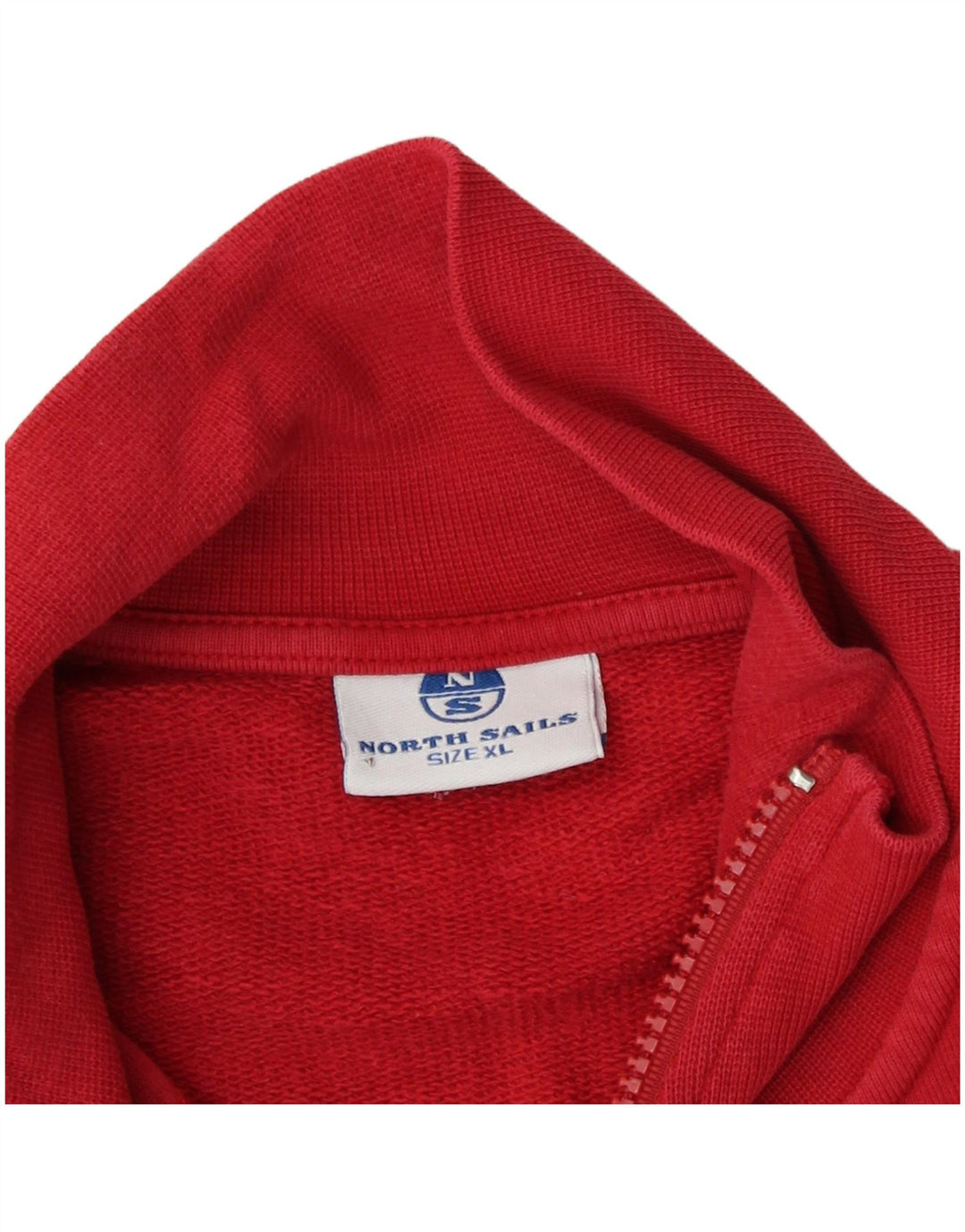 North Sails Mens Treino Top Jacket XL Algodão Vermelho
