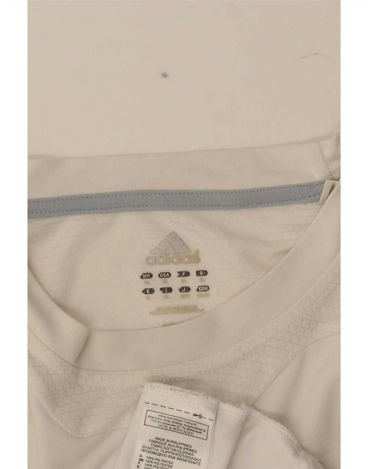 Adidas Masculino Climacool Camiseta Top XL Branco Colourblock Poliéster