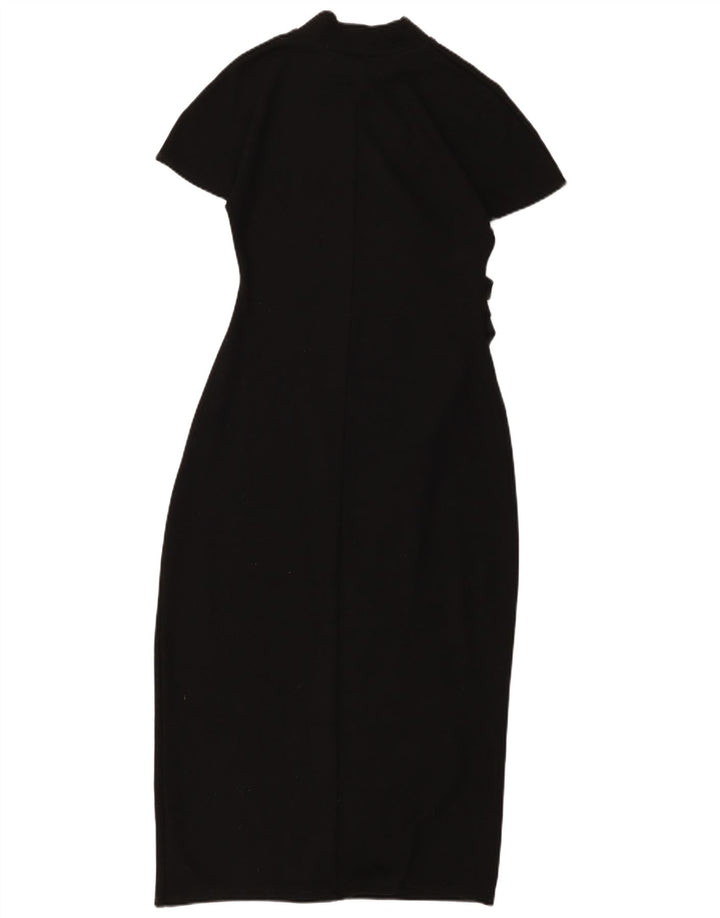 Vestido maxi feminino Zara Reino Unido 14 grande preto