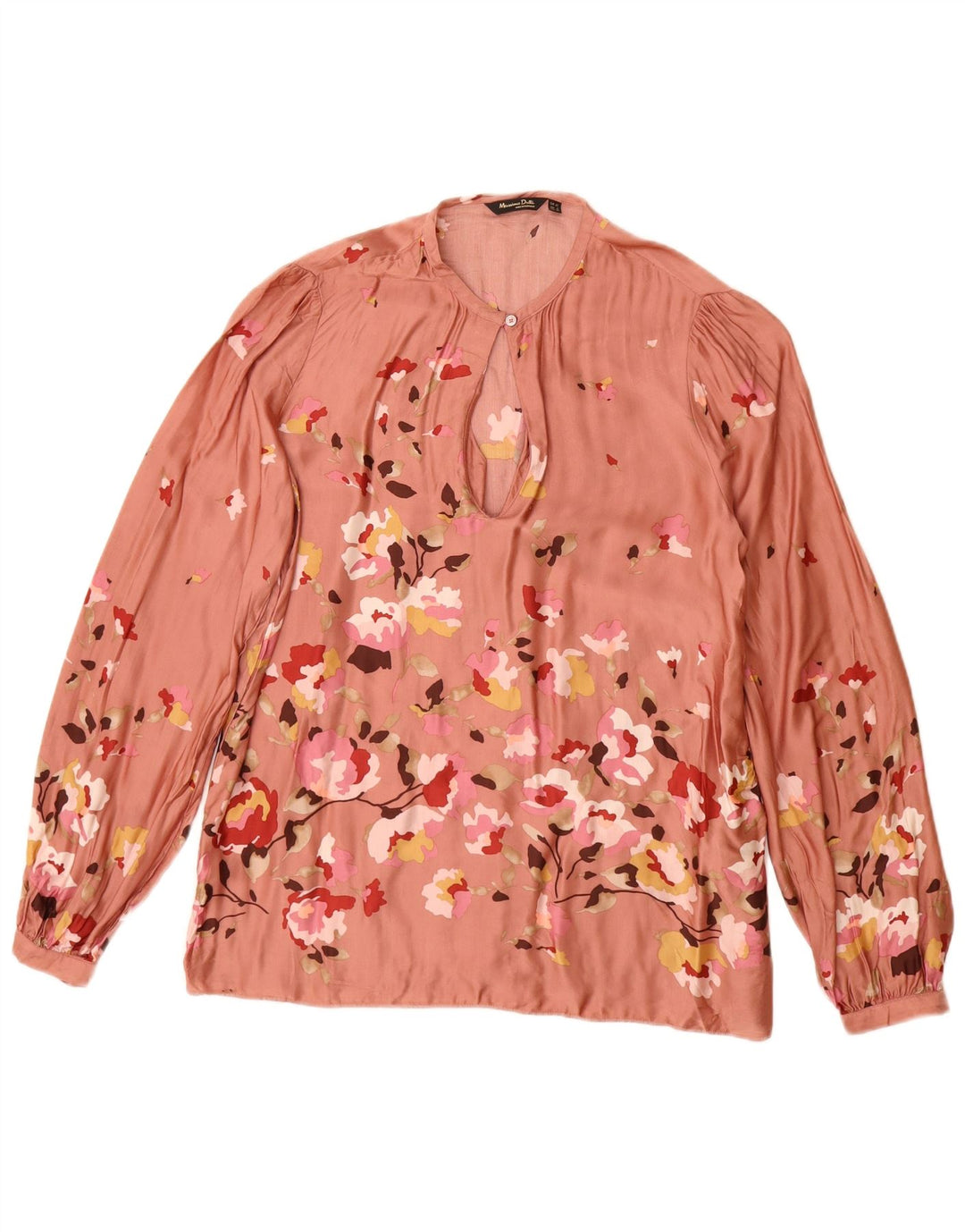 Blusa feminina Massimo Dutti EU 40 médio rosa floral viscose