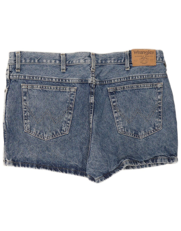 Shorts jeans Wrangler feminino W38 XL azul algodão