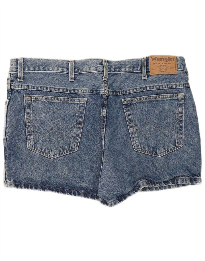 Shorts jeans Wrangler feminino W38 XL azul algodão
