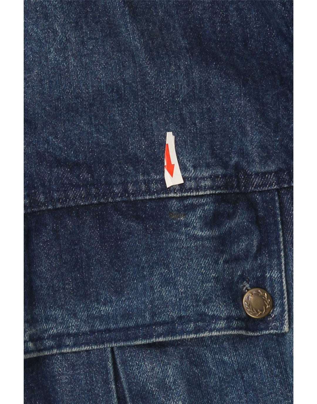 Jaqueta jeans masculina vintage UK 42 XL algodão azul