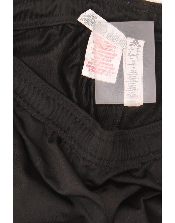 Calças de treino Adidas meninos 13-14 anos preto poliéster