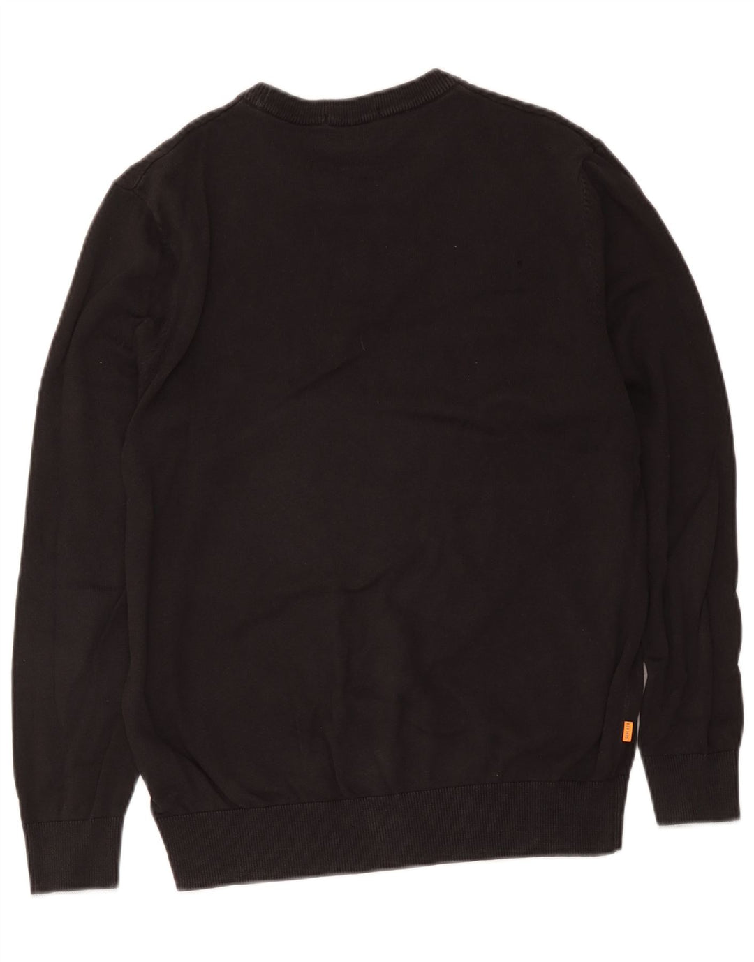 Suéter masculino Timberland com gola redonda, algodão preto médio