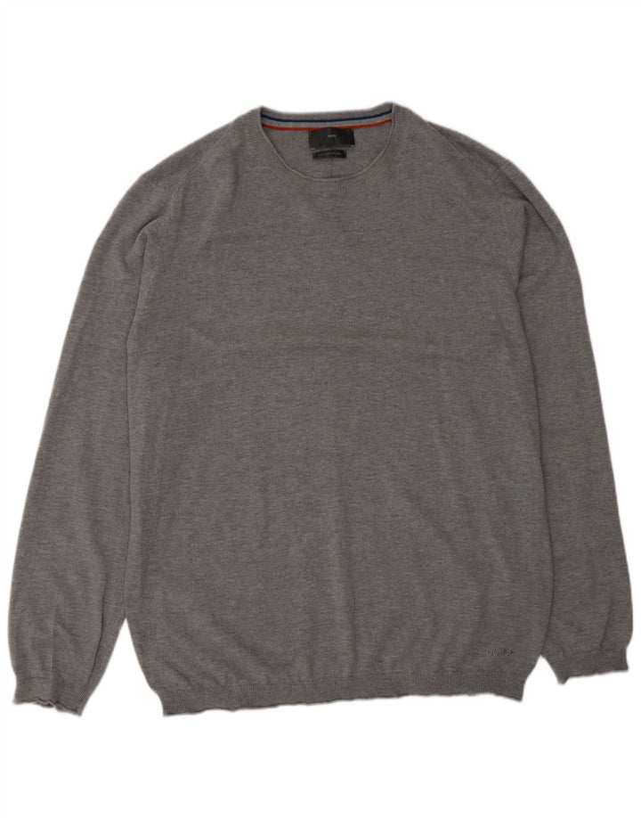 Liu Jo Suéter masculino com gola redonda 3XL algodão cinza