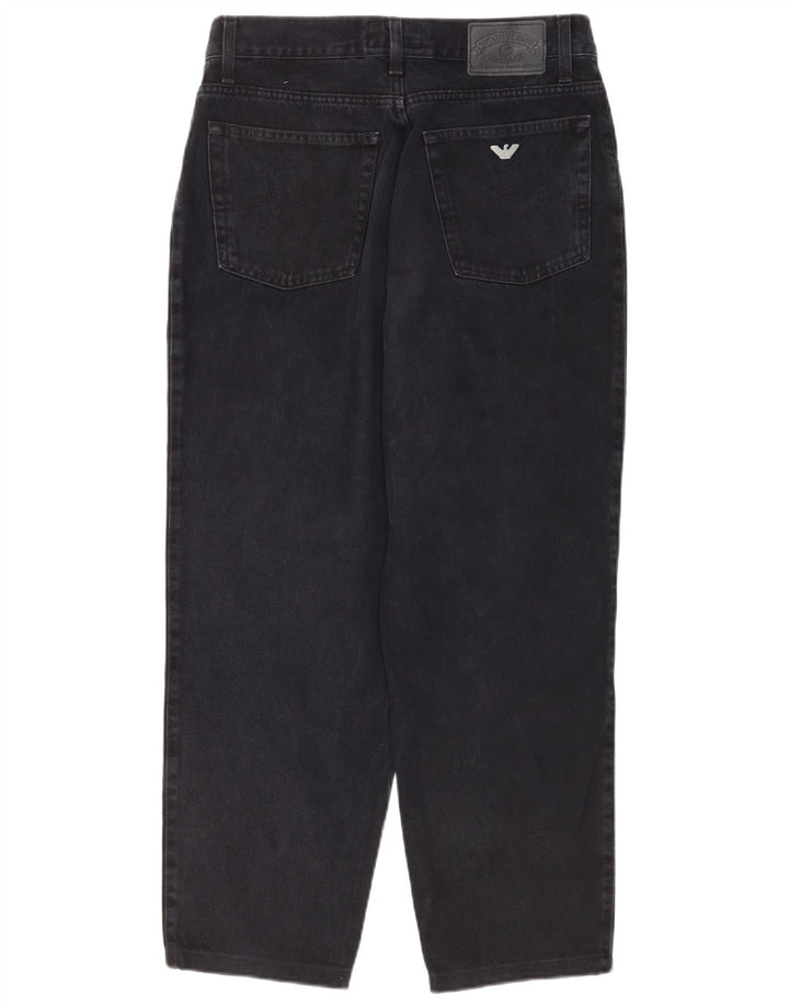 Calça jeans feminina Armani W30 L28 algodão preto