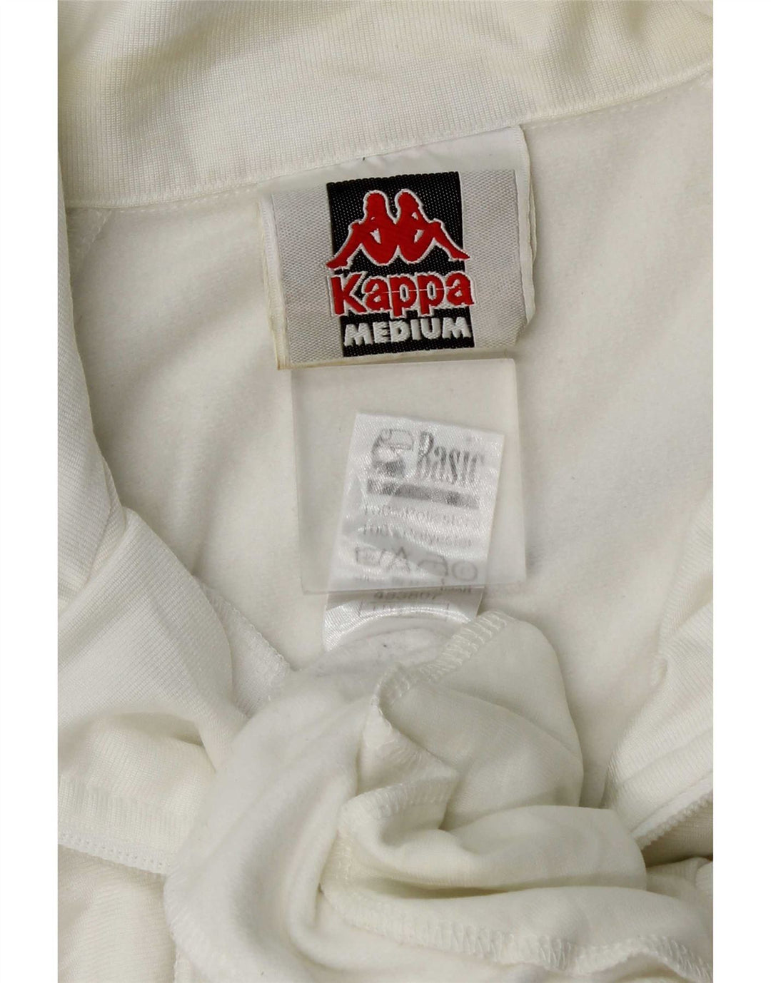 Kappa Mens Graphic Tracksuit Top Jaqueta Médio Branco Colourblock Poliéster