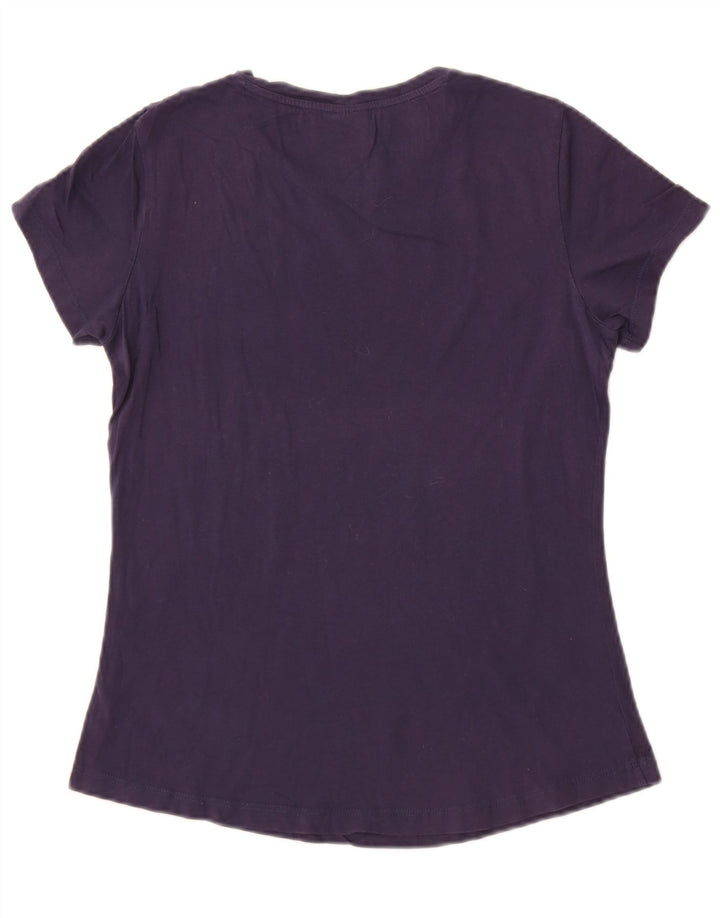 Puma Camiseta Feminina Graphic Top UK 12 Médio Azul Marinho