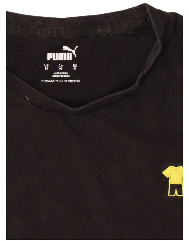 Puma Camiseta Masculina Top Médio Preto