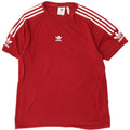 Adidas Mens Graphic T-Shirt Top Médio Algodão Borgonha