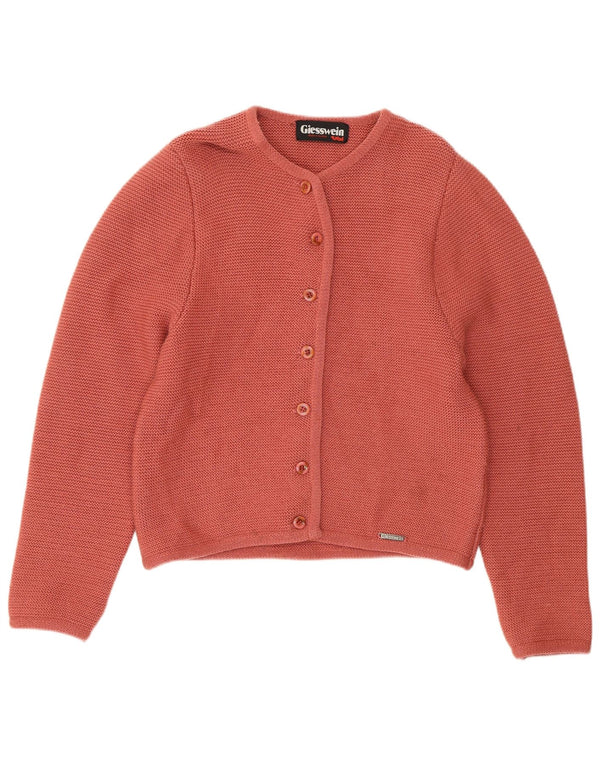 Cardigã feminino Giesswein UK 18 XL rosa lã nova