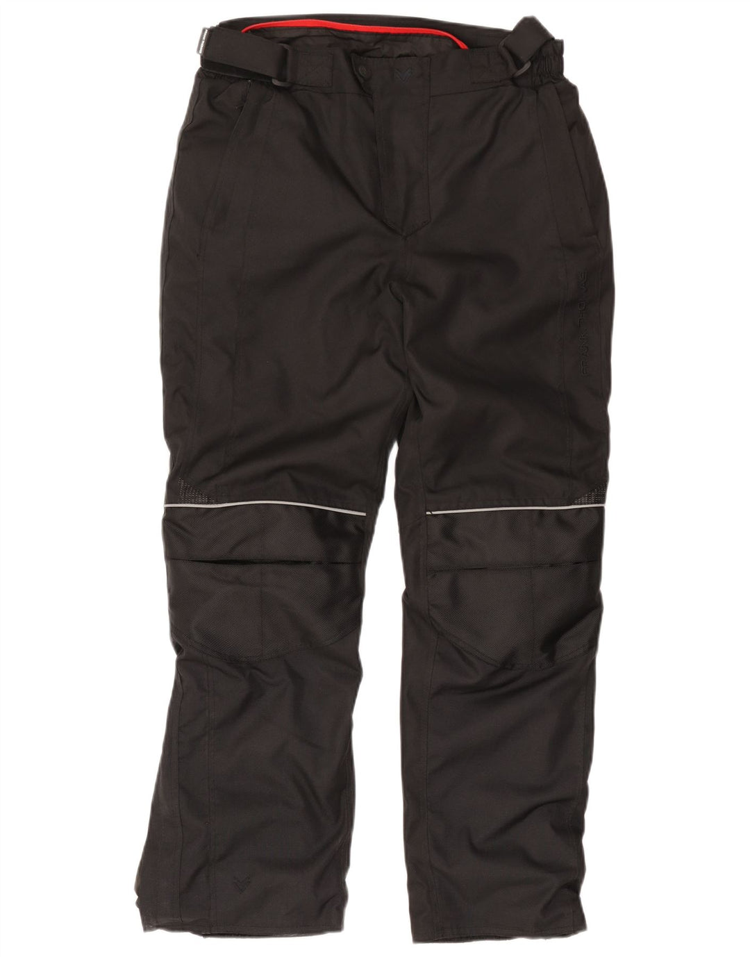 Calça corta-vento masculina Frank Thomas para motocicleta grande W34 L31 preta