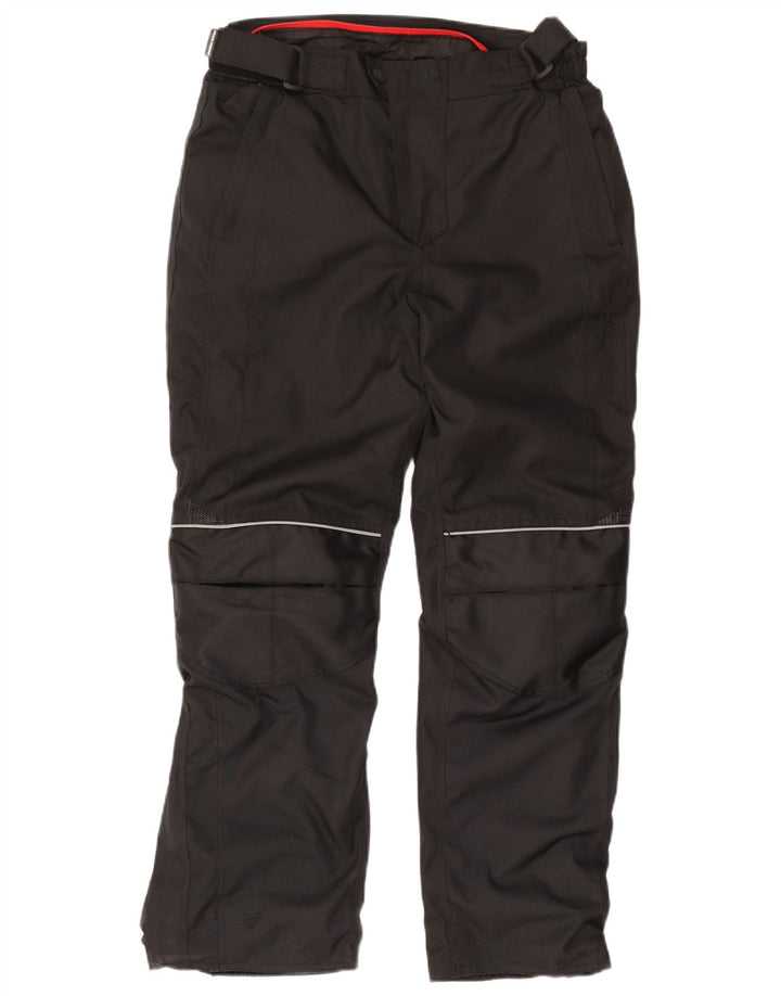 Calça corta-vento masculina Frank Thomas para motocicleta grande W34 L31 preta