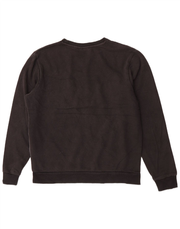 Fila moletom gráfico masculino jumper pequeno preto colorblock algodão