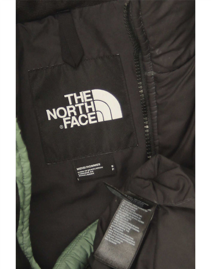 Jaqueta acolchoada masculina The North Face UK 36 poliéster colorblock verde pequeno