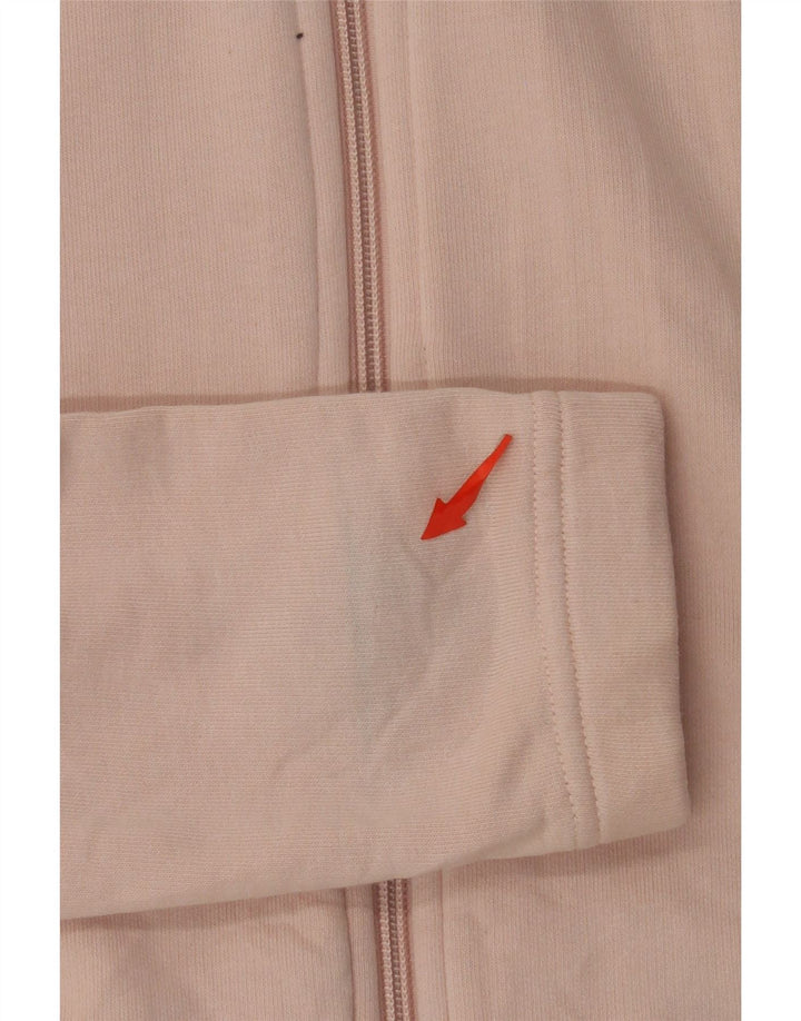 ADIDAS Suéter com capuz feminino com zíper 11-12 anos rosa