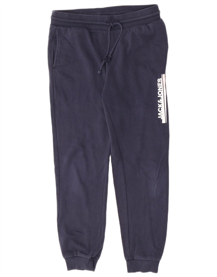 Calça de treino masculina Jack & Jones Graphic Joggers médio azul marinho