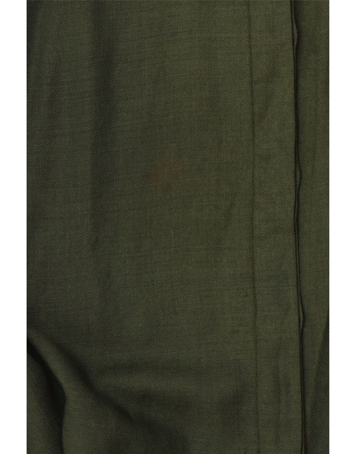 Blusa camisa militar feminina PANCALDI & B Reino Unido 14 bloco colorido verde médio